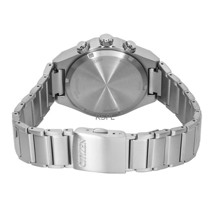 Citizen Zenshin Senkei Chronograph Super Titanium Blue Dial Eco-Drive CA4691-59L 100M Men's Watch