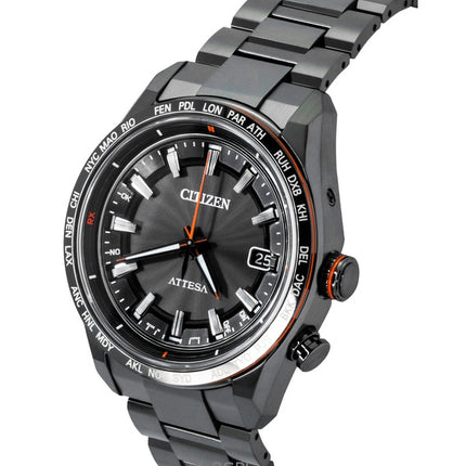 Citizen Attesa Radio Controlled Titanium Black Dial Eco-Drive CB0286-61E 100M Men's Watch