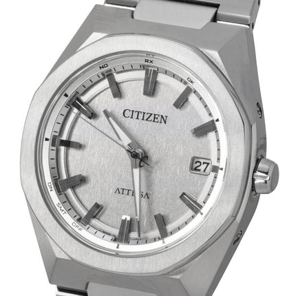 Citizen Attesa ACT Line Super Titanium Silver Dial Eco-Drive CB3040-56H 100M Men's Watch