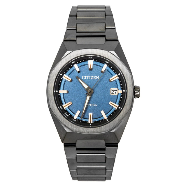 Citizen Attesa ACT Line Super Titanium Blue Dial Eco-Drive CB3045-61L 100M Men's Watch