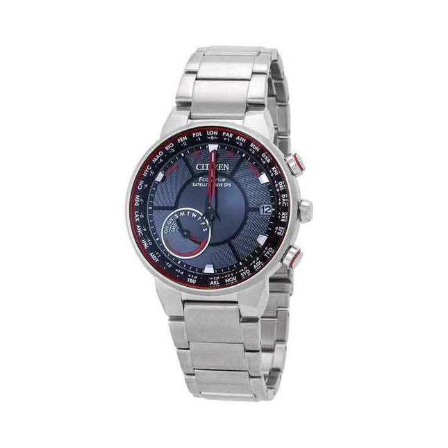 Citizen Eco-Drive Perpetual World Time Satellite Wave Black Dial CC3031-51E 100M Mens Watch