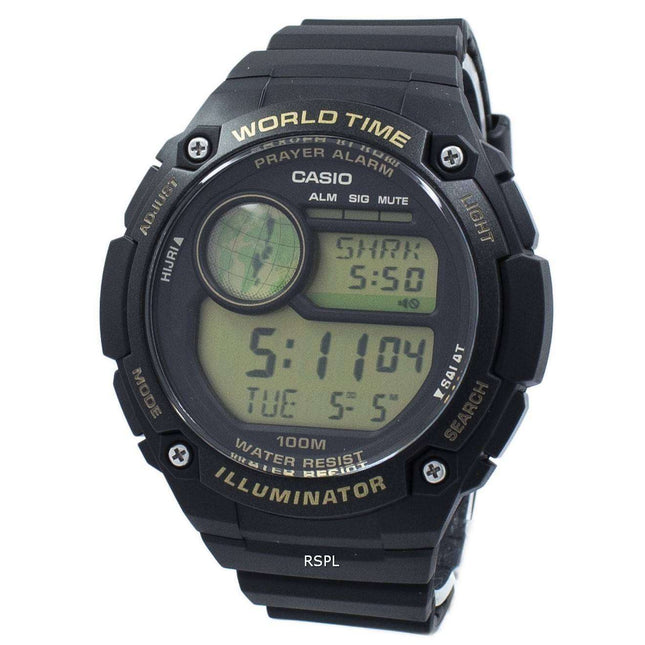 Casio Illuminator World Time Prayer Alarm Digital CPA-100-9A CPA100-9A Men's Watch