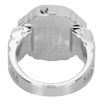 Casio Digital 50th Anniversary Stainless Steel Quartz CRW-001-1 Unisex Ring Watch