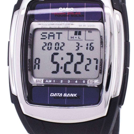 Casio Digital Tough Solar Data Bank 5 Alarm DB-E30-1AVDF DB-E30-1AV Mens Watch