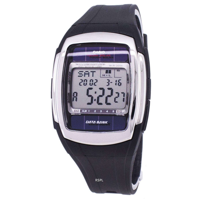 Casio Digital Tough Solar Data Bank 5 Alarm DB-E30-1AVDF DB-E30-1AV Mens Watch