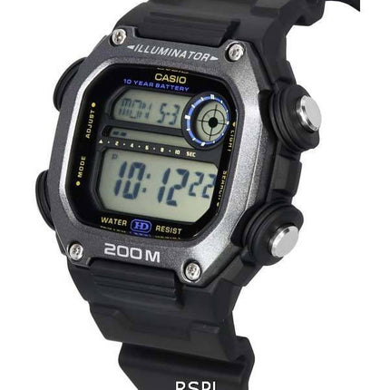 Casio Digital Sports Resin Strap Quartz DW-291HX-1A DW291HX-1 200M Men's Watch