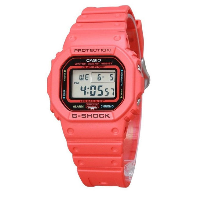 Casio G-Shock Digital Energy Park Series Red Bio Based Resin Strap Quartz DW-5600EP-4 200M Men's Watch