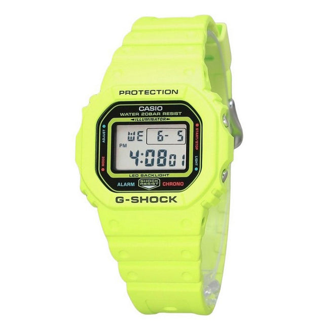Casio G-Shock Digital Energy Park Series Yellow Bio Based Resin Strap Quartz DW-5600EP-9 200M Men's Watch