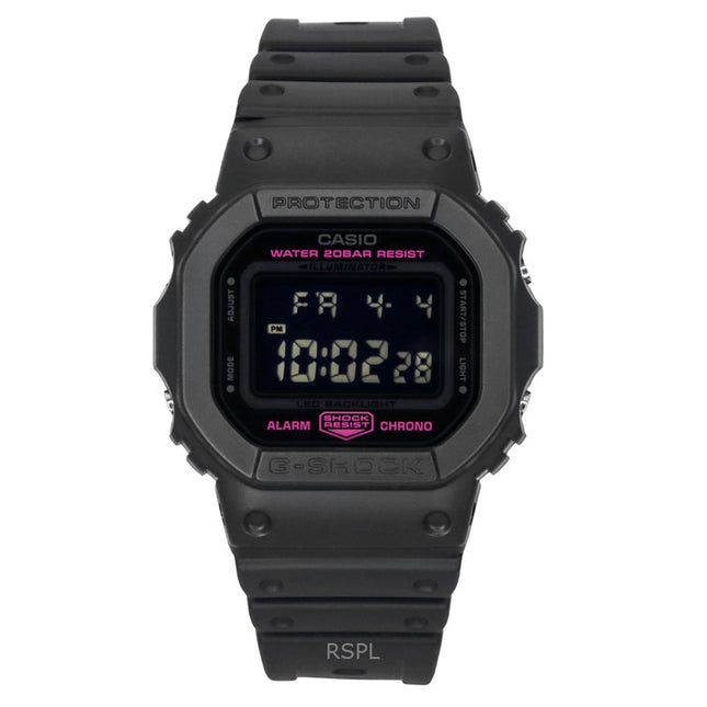 Casio G-Shock Digital Pink Ribbon Bio-Based Resin Strap Quartz DW-5600PK-1 200M Women's Watch