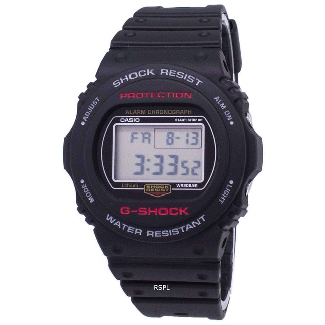 Casio G-Shock Chronograph Alarm 200M Digital DW-5750E-1D DW5750E-1D Men's Watch