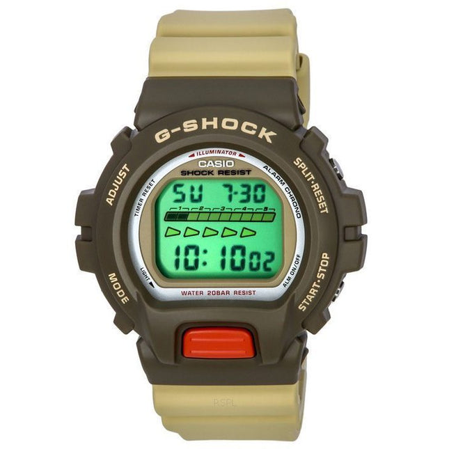 Casio G-Shock Digital Vintage Product Series Resin Strap Quartz DW-6600PC-5 DW6600PC-5 200M Men's Watch