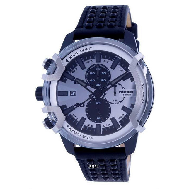 Diesel Griffed Chronograph Leather Quartz DZ4571 Men's Watch