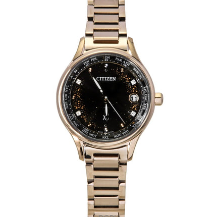 Citizen xC DENPA Radio-Controlled Limited Edition Super Titanium Black Dial Eco-Drive EC1166-74E Women's Watch