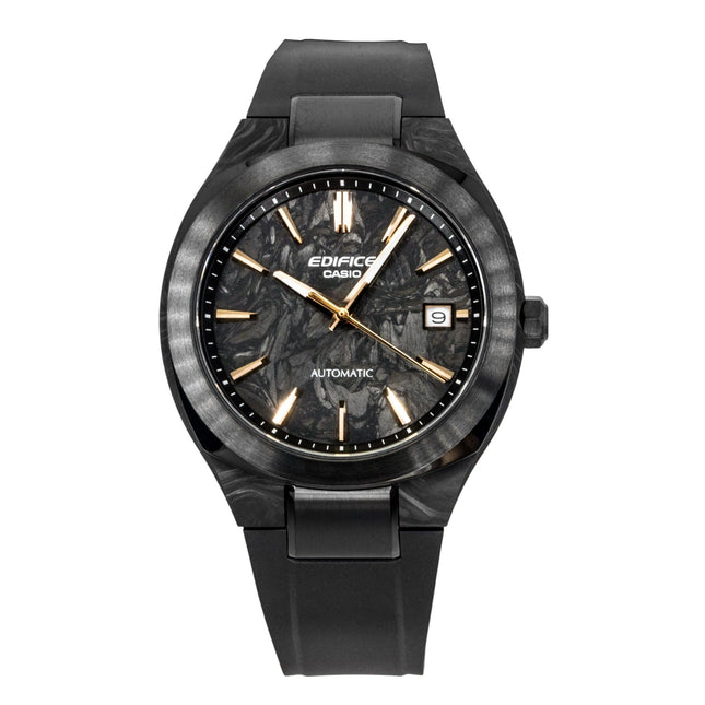 Casio Edifice Analog Resin Strap Black Dial Automatic EFK-200XPB-1A 100M Men's Watch