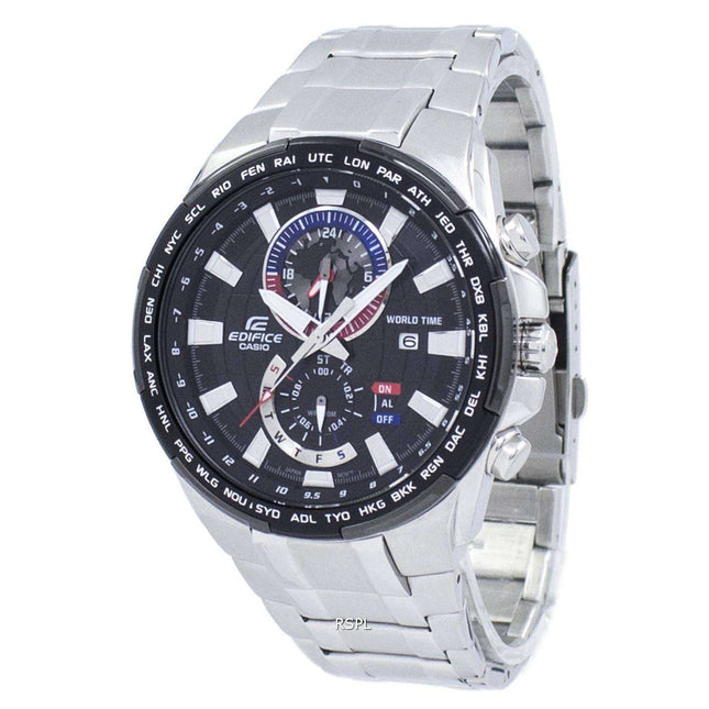 Casio Edifice World Time Quartz EFR-550D-1AV EFR550D-1AV Men's Watch