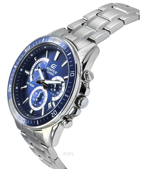 Casio Edifice Analog Blue Dial Quartz EFR-552D-2A 100M Watch