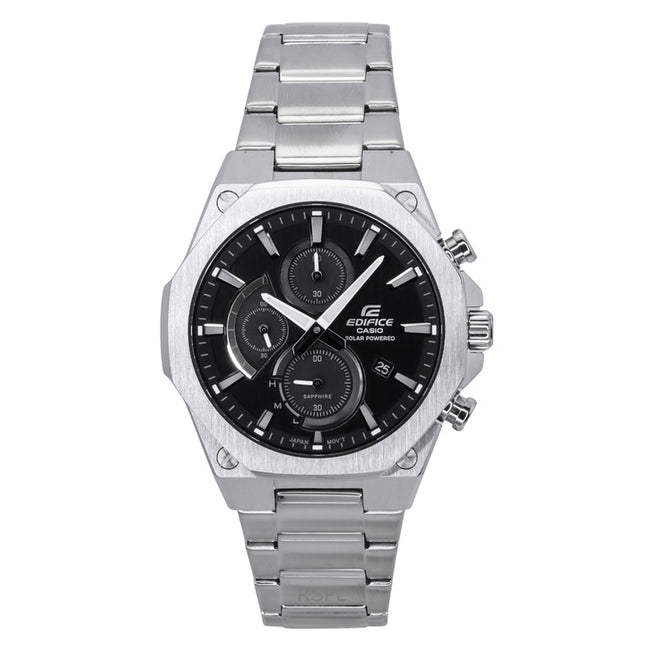 Casio Edifice Slim Line Chronograph Analog Solar EFS-S570D-1A EFSS570D-1 100M Men's Watch
