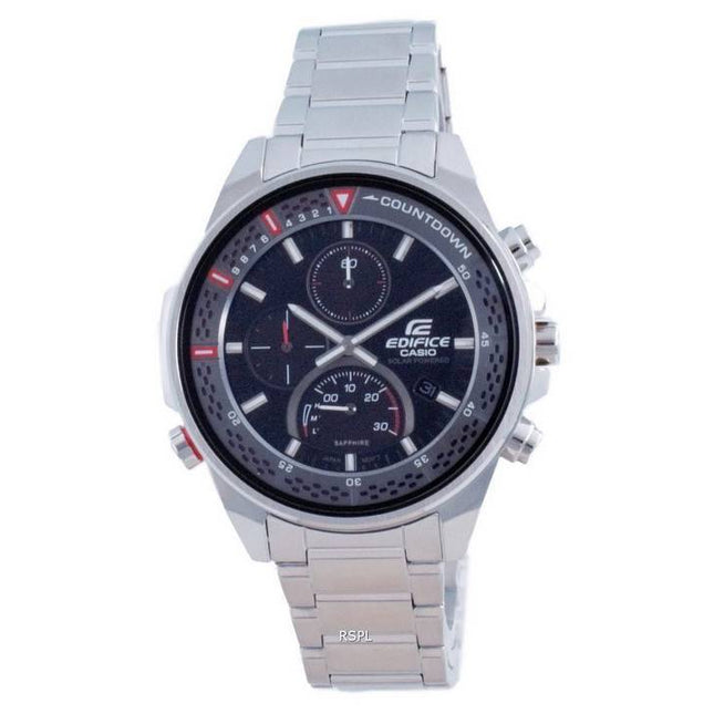 Casio Edifice Slim Analog Chronograph Solar EFS-S590D-1A EFSS590D-1 100M Men's Watch
