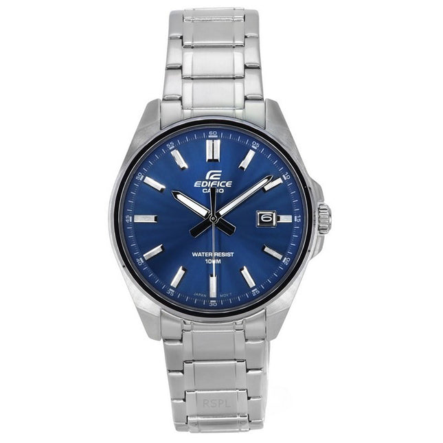 Casio Edifice Analog Stainless Steel Blue Dial Quartz EFV-150D-2A 100M Men's Watch