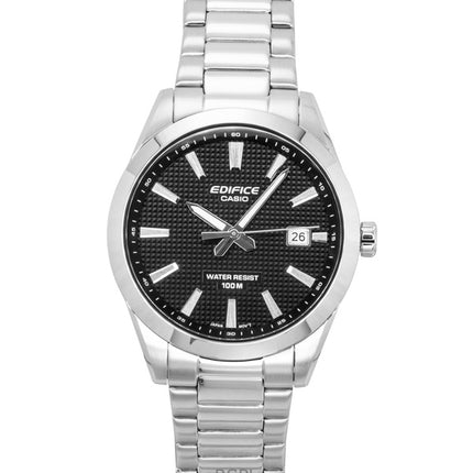 Casio Edifice Analog Stainless Steel Black Dial Quartz EFV-160D-1A 100M Men's Watch