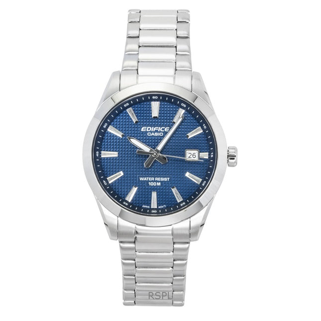 Casio Edifice Analog Stainless Steel Blue Dial Quartz EFV-160D-2A 100M Men's Watch