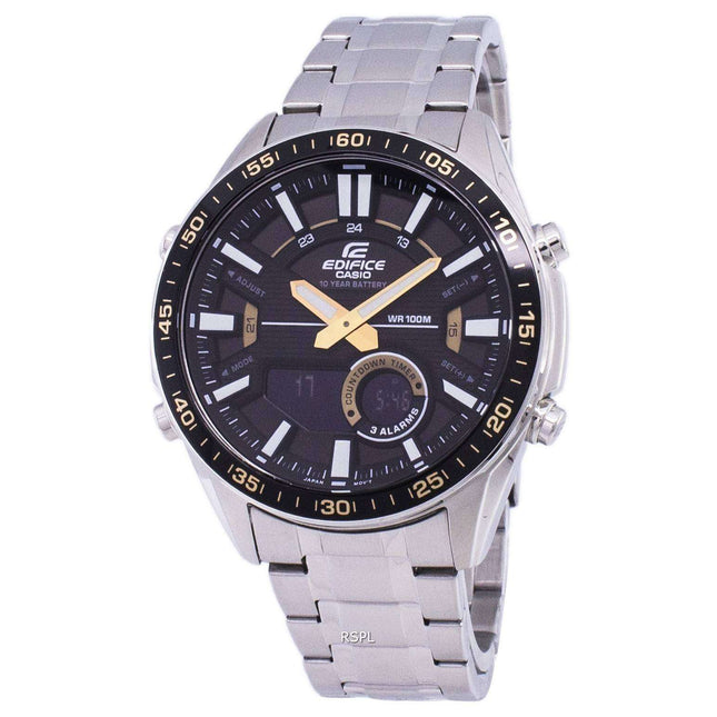 Casio Edifice World Time Quartz EFV-C100D-1BV EFVC100D-1BV Men's Watch