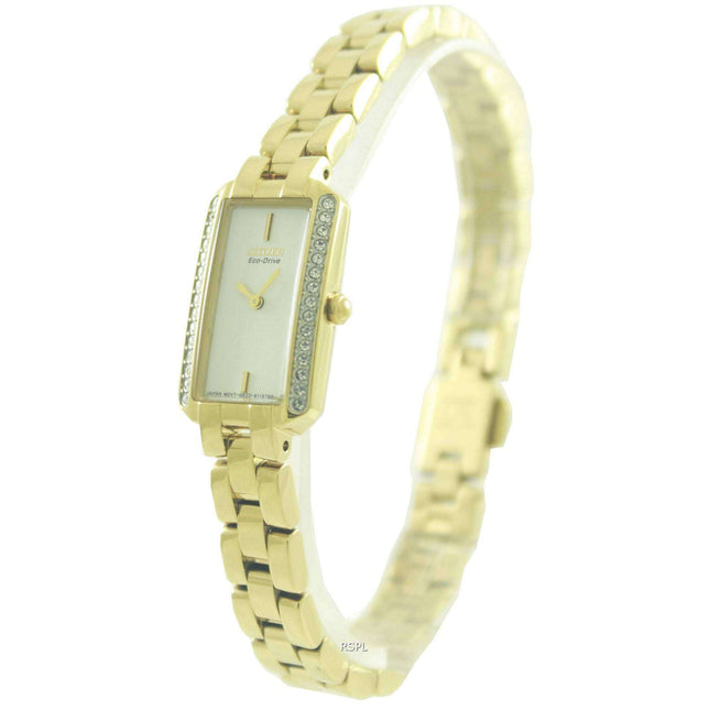 Citizen Eco-Drive Silhouette Swarovski Crystals EG2782-53A Womens Watch