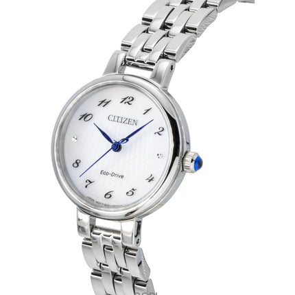 Citizen L Stainless Steel White Dial Eco-Drive EM0990-81A Women's Watch