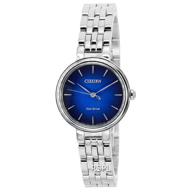 Citizen L Eco-Drive Stainless Steel Blue Dial EM0990-81L Women's Watch