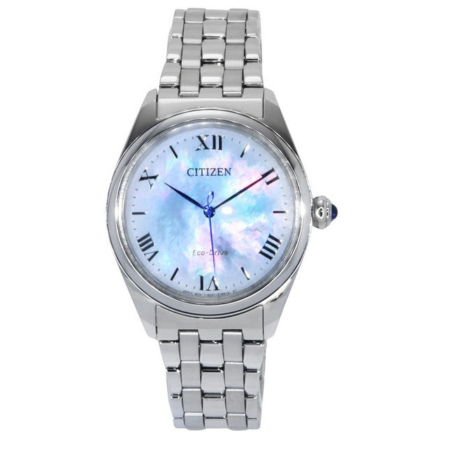 Citizen L Eco-Drive Stainless Steel Mother Of Pearl Dial EM1140-80D Women's Watch