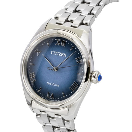 Citizen L Classic Stainless Steel Blue Dial Eco-Drive EM1140-80L Women's Watch
