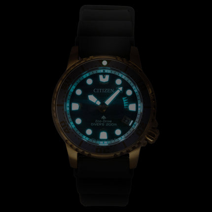 Citizen Promaster Limited Edition Polyurethane Strap Blue Dial Eco-Drive Diver's EO2023-00W 200M Women's Watch