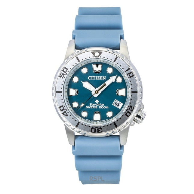Citizen Promaster Polyurethane Strap Blue Dial Eco-Drive  Diver's EO2027-09L 200M Women's Watch