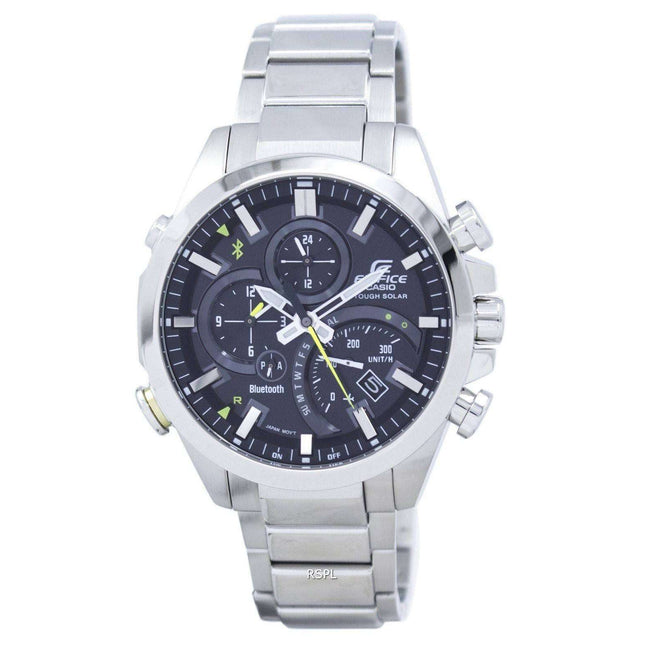 Casio Edifice Bluetooth Smartphone Link Dual Time Tough Solar EQB-501D-1A Men's Watch