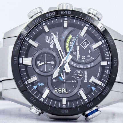 Casio Edifice Tough Solar Filght Mode Bluetooth Tachymeter EQB-501XDB-1A Men's Watch