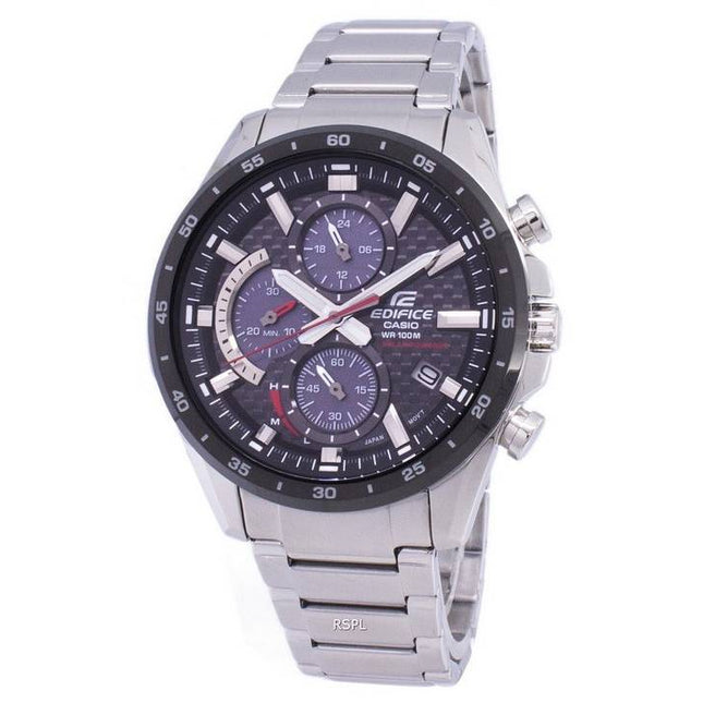 Casio Edifice Chronograph Solar EQS900DB-1AV EQS-900DB-1AV Men's Watch