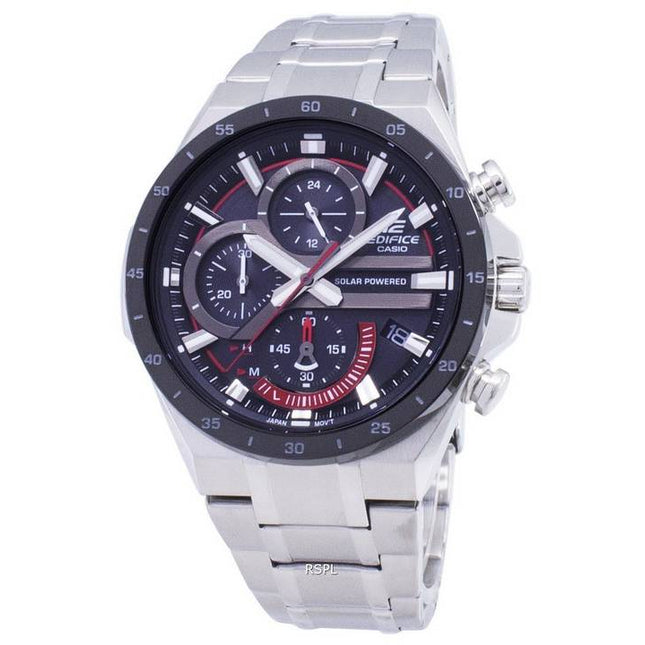 Casio Edifice EQS-920DB-1AV EQS920DB1-AV Solar Chronograph Men's Watch