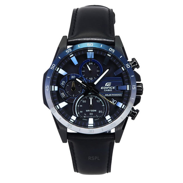 Casio Edifice Nighttime Drive Series Analog Chronograph Black Dial Solar EQS-940NL-1A 100M Men's Watch
