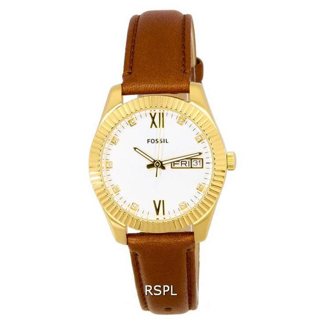 Fossil Scarlette Crystal Accents Silver Dial Quartz ES5184 Women's Watch