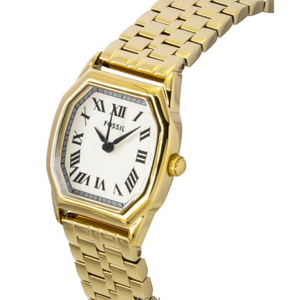 Fossil Harlow Gold Tone Stainless Steel Cream Dial Quartz ES5361 Women's Watch