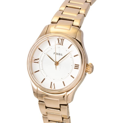 Fossil Gilmore Rose Gold Stainless Steel Silver Dial Quartz ES5420 Women's Watch