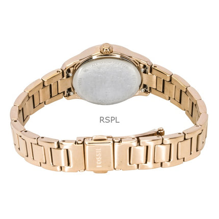 Fossil Gilmore Rose Gold Stainless Steel Silver Dial Quartz ES5420 Women's Watch