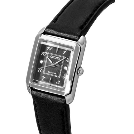Citizen Bianca Leather Strap Black Dial Eco-Drive EW5600-01E Women's Watch