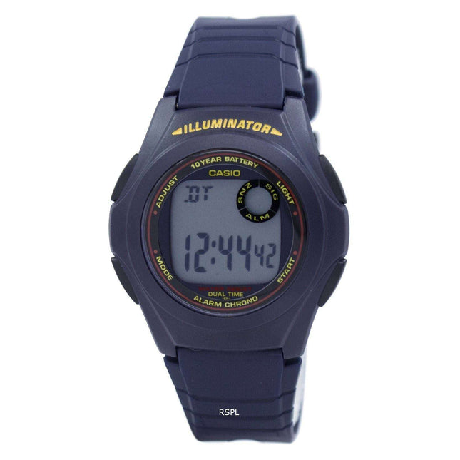 Casio Illuminator Dual Time Alarm Chrono F-200W-2ASDF F200W-2ASDF Men's Watch