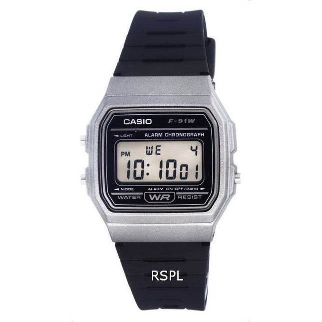 Casio Digital Resin Black Dial Quartz F-91WM-1B F91WM-1B Men's Watch