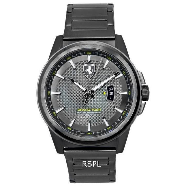 Scuderia Ferrari Grand Tour Stainless Steel Grey Dial Quartz 0830836 Men's Watch