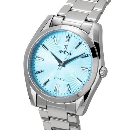 Festina Boyfriend Stainless Steel Turquoise Dial Quartz F20622-P Women's Watch