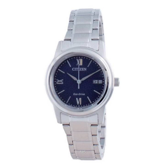 Citizen Classic Blue Dial Stainless Steel Eco-Drive FE1220-89L 100M Women's Watch