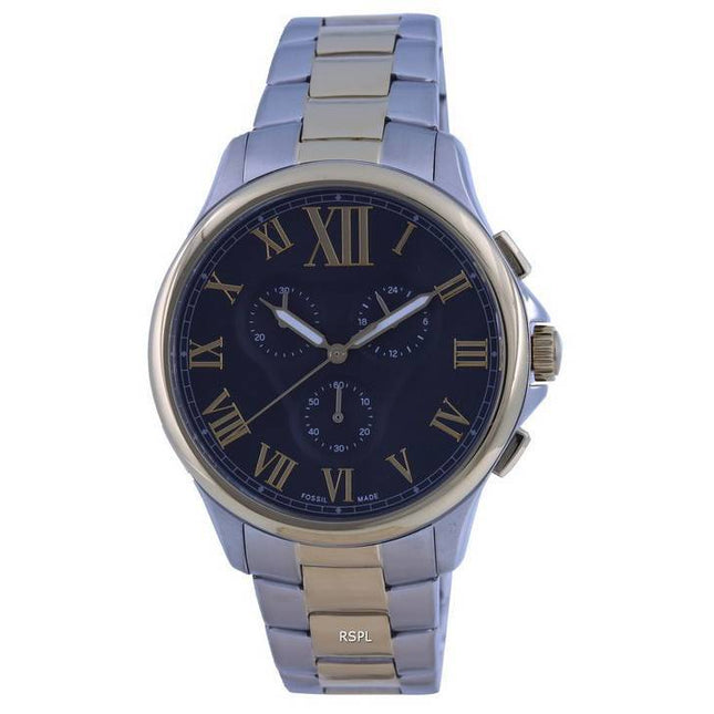 Fossil Monty Chronograph Two Tone Stainless Steel Quartz FS5636 Men's Watch
