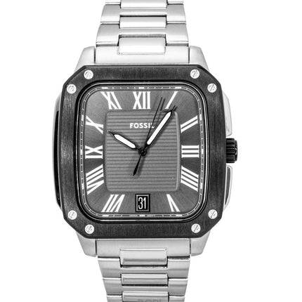 Fs6122 Fossil Crosby Stainless Steel Grey Dial Quartz FS6122 Men's Watch